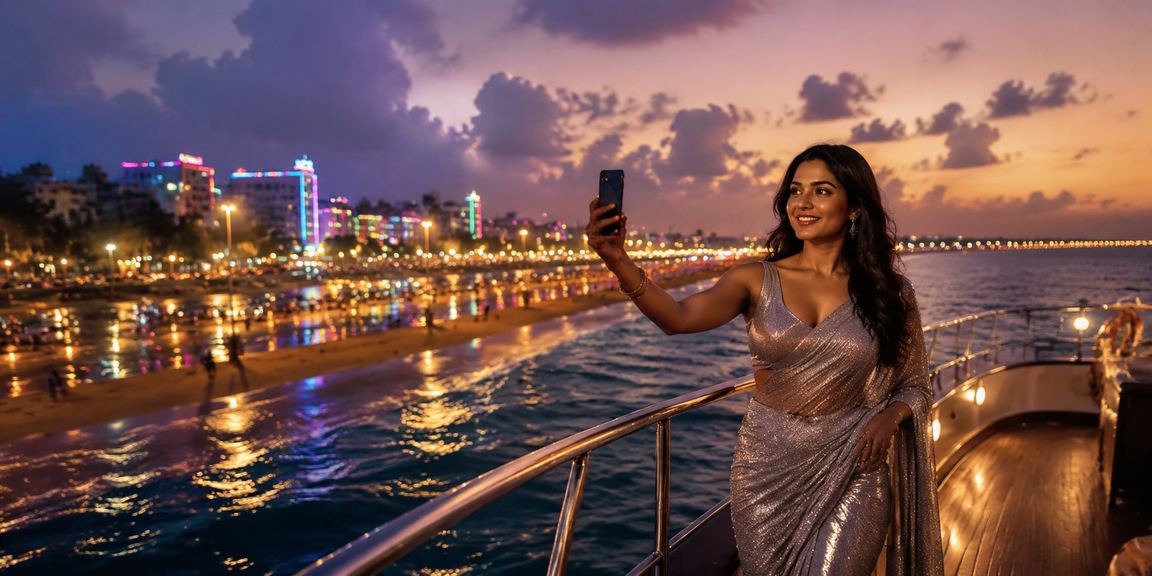 Live Casino gameplay on mobile at Chennai's Marina Beach