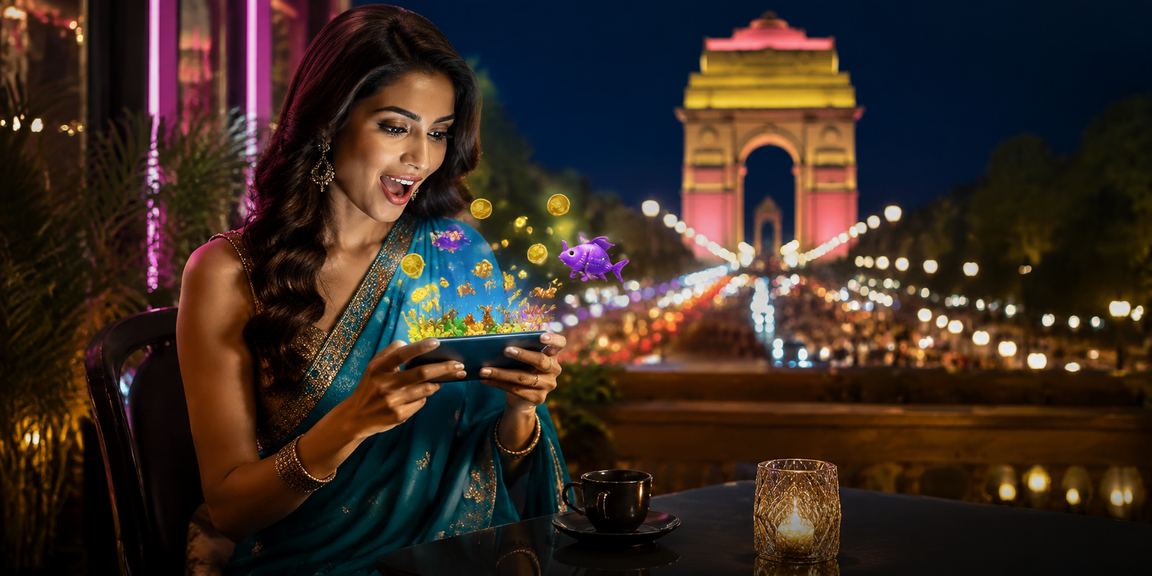 Live Casino player enjoying real-time games in Delhi