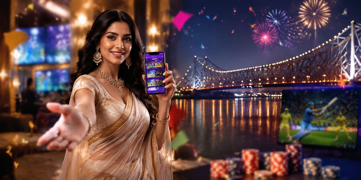 Kolkata Howrah Bridge with cricket betting market
